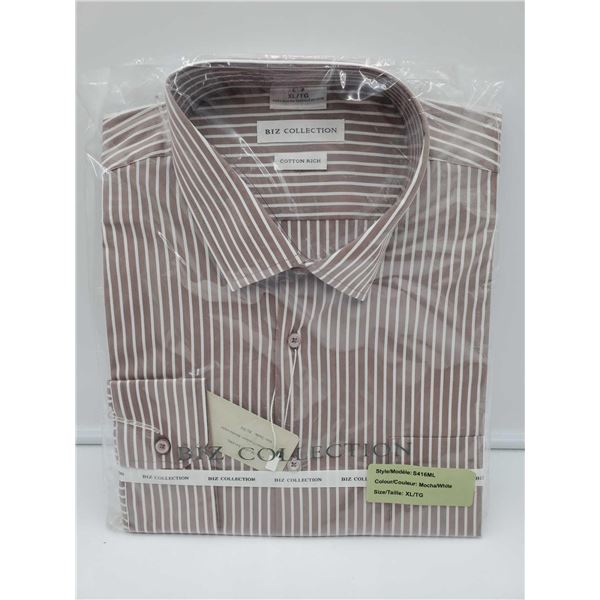 Biz Collection Cotton Striped Shirt (XL)
