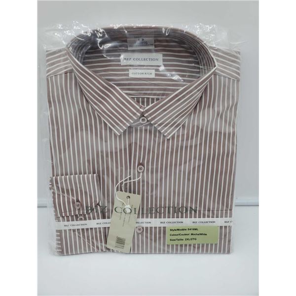 Biz Collection Cotton Striped Shirt (2XL)