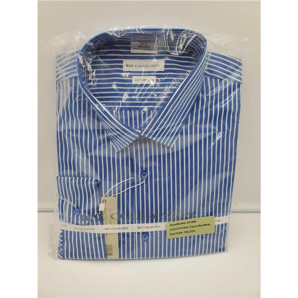 Biz Collection Cotton Striped Shirt (3XL)