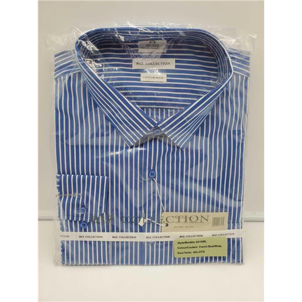 Biz Collection Cotton Striped Shirt (4XL)