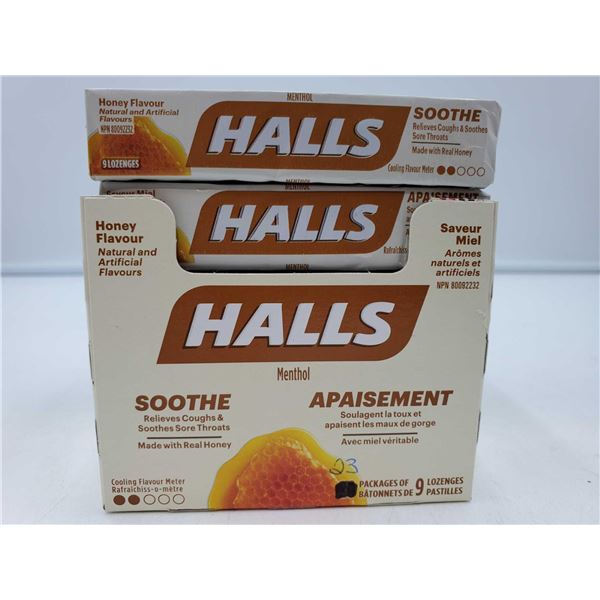 Halls Honey Flavour Lozenges (23 x 9)
