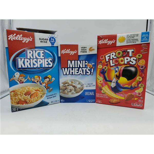 Assorted Kellogg's Cereals