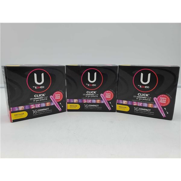 U by Kotex Unscented Tampons (3 x 16)