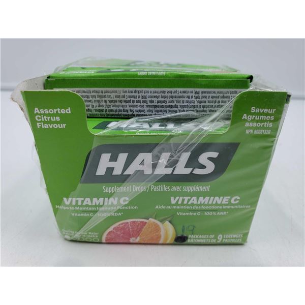 Halls Assorted Citrus Flavour (19 x 9)