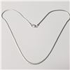 Image 1 : Silver 15" 5G Necklace (~Size )(Ring is resizable for $40) (~length inches), Suggested Retail Value 