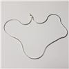 Image 3 : Silver 15" 5G Necklace (~Size )(Ring is resizable for $40) (~length inches), Suggested Retail Value 