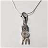 Image 1 : Silver Cz 18" Mom Necklace (~Size )(Ring is resizable for $40) (~length inches), Suggested Retail Va