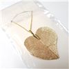 Image 3 : Natural Leaf 18" Necklace (~Size )(Ring is resizable for $40) (~length inches), Suggested Retail Val