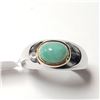 Image 1 : Silver Emerald(1.3ct) Ring (~Size )(Ring is resizable for $40) (~length inches), Suggested Retail Va