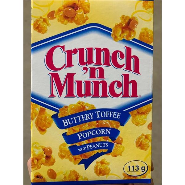 Crunch n Munch Buttery Toffee popcorn with peanuts - 113g Box
