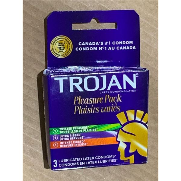 Trojan Pleasure Pack 3  latex condoms
