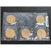 Image 1 : Royal Canadian Mint Sealed 2011 Parks Canada Circulation 5 Coin $1.00 Pack
