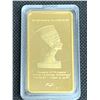 Image 1 : Cleopatra Last Pharaoh one ounce gold plated wafer bar new in case