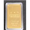 Image 2 : Cleopatra Last Pharaoh one ounce gold plated wafer bar new in case