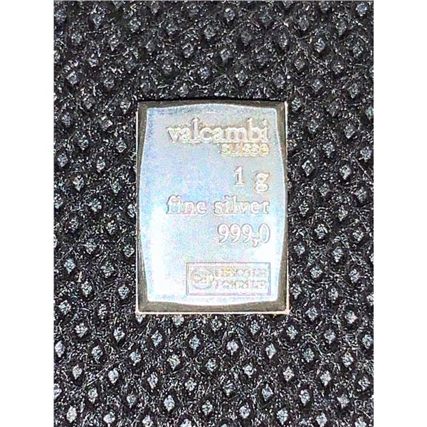 Valcambi Suisse 1 Gram Pure .999 Silver Wafer Bar