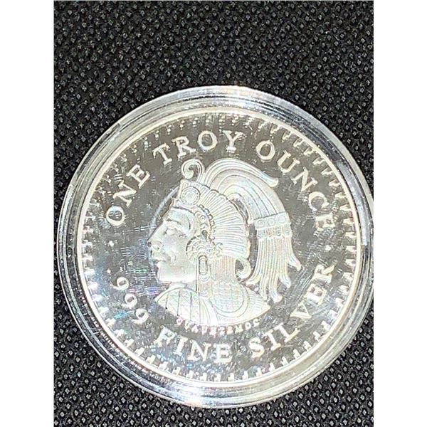 Aztec Prince .999 Fine Silver one troy ounce Round