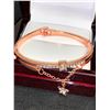 Image 1 : Ladies Rose Gold Style Bracelet with charm