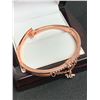 Image 2 : Ladies Rose Gold Style Bracelet with charm