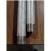 Image 3 : Lot of 2 galvanized threaded pipe 3/4 x 6ft