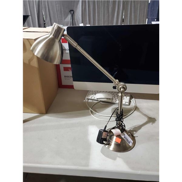 *SOLD AS IS* Hwa-Jan Lighting - Brushed Chrome finish Desk Lamp