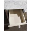 Image 5 : *NEW - SOLD AS IS* 2 Drawer, 4 Cupboard Bathroom Vanity with marble top - Marble has cracks as seen 