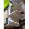 Image 6 : *NEW - SOLD AS IS* 2 Drawer, 4 Cupboard Bathroom Vanity with marble top - Marble has cracks as seen 