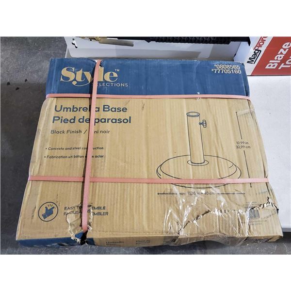 *NEW* Style Collections Umbrella Base - Black Finish