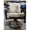 Image 3 : *NEW* Patio Chair with Cushions,  on 360Deg Spinning Base