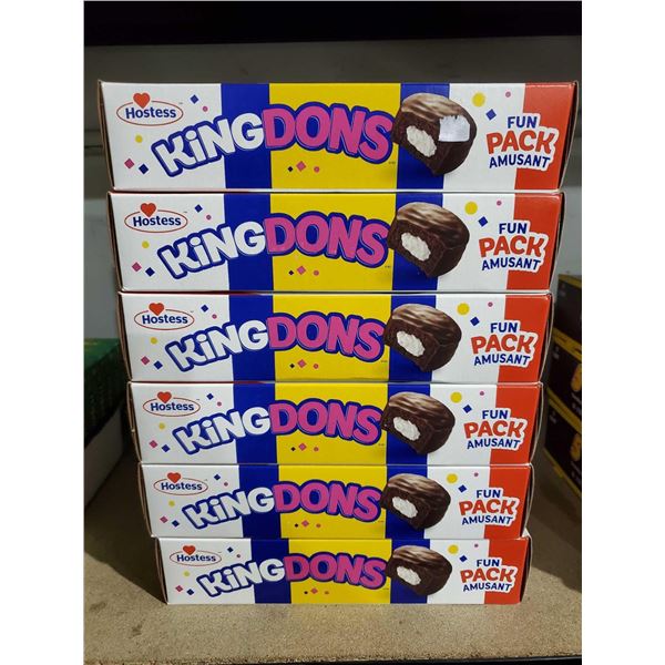 Lot of 6 King Dons Fun Packs 6 Boxes - 6 cakes per box