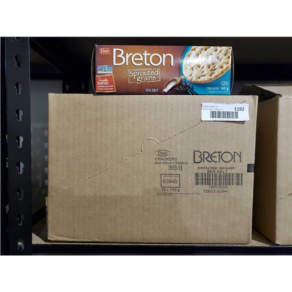 Breton Sea Salt & Sprouted Grain Crackers 12X145g