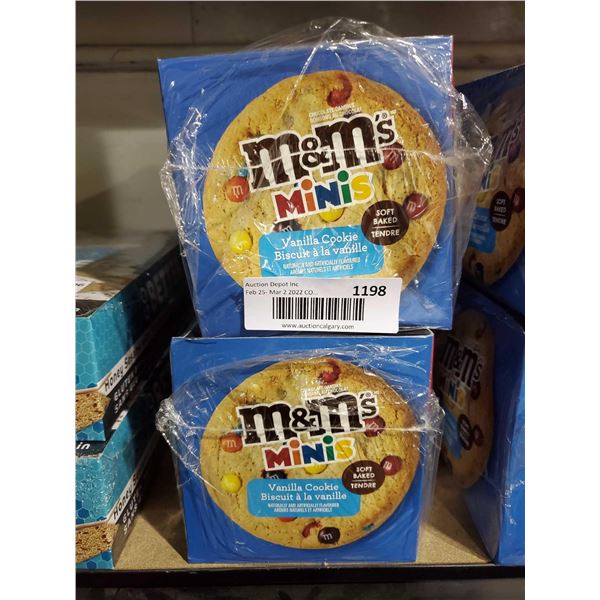 M&M's Mini Vanilla Soft Baked Cookies - Individually Wrapped - 2 Boxes, 12X53g per box