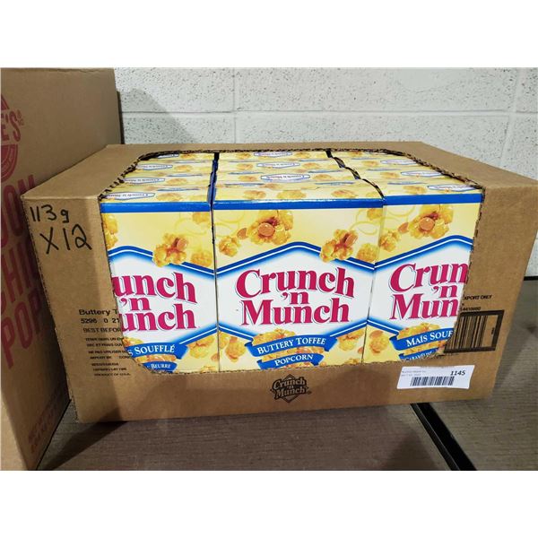 Crunch n Munch Buttery Toffee Popcorn 12x113g