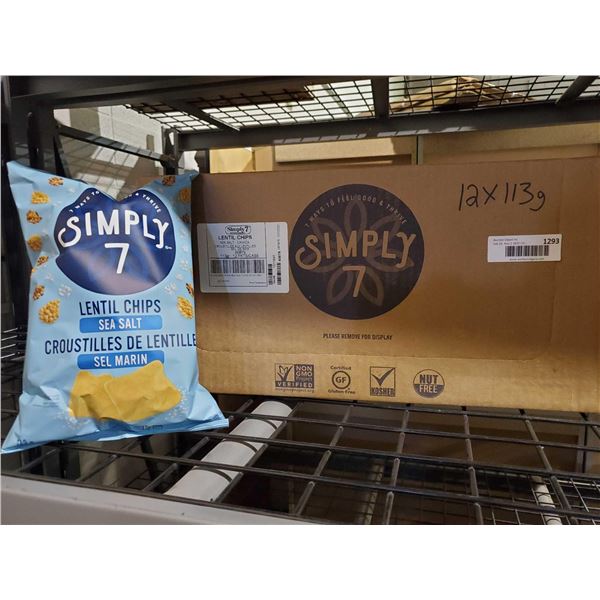 Simply 7 Sea Salt Lentil Chips 12x113g