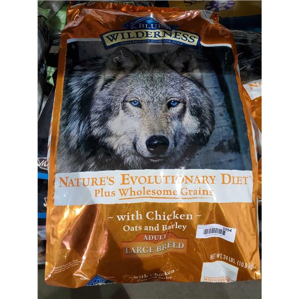 Blue Buffalo Wilderness  Chicken Oat & Barley Large Breed Dog Kibble 24Lbs
