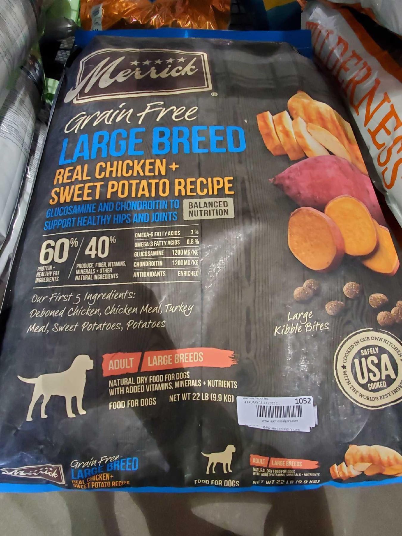 Merrick Grain Free Large Breed Chicken & Sweet Potato Dog Kibble 22 Lbs