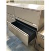 Image 2 : TAUPE 3 DRAWER LATERAL FILE CABINET