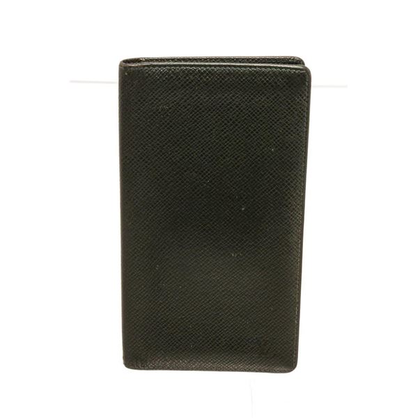 Louis Vuitton Black Leather Long Card Wallet