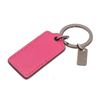 Image 2 : Coach Pink Leather Floral Studded Tag Keychain