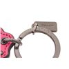 Image 3 : Coach Pink Leather Floral Studded Tag Keychain