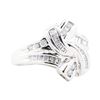 Image 1 : 0.65 ctw Diamond Fluid Motion Split Shank Channel Set Ring - 10KT White Gold