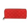 Image 1 : Louis Vuitton Red Damier Canvas Vertical Zippy Wallet