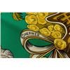 Image 5 : Hermes Green Multicolor Silk Scarf