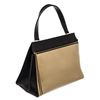 Image 2 : Celine Beige Black Leather Edge Leather Handbag