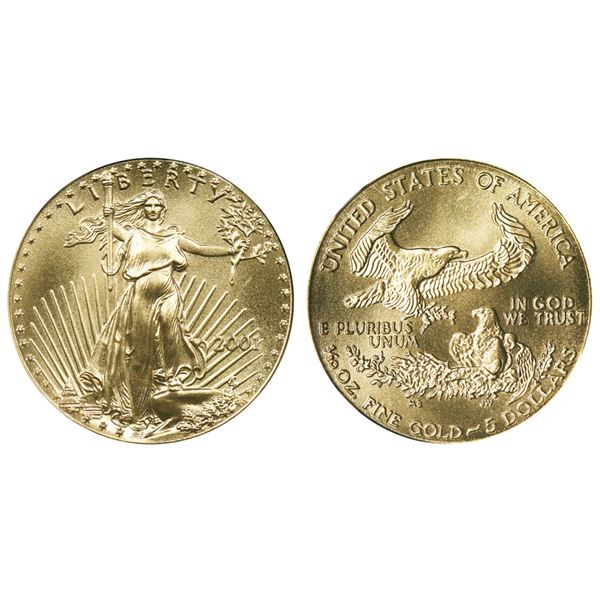 2001 $5 American Gold Eagle Coin
