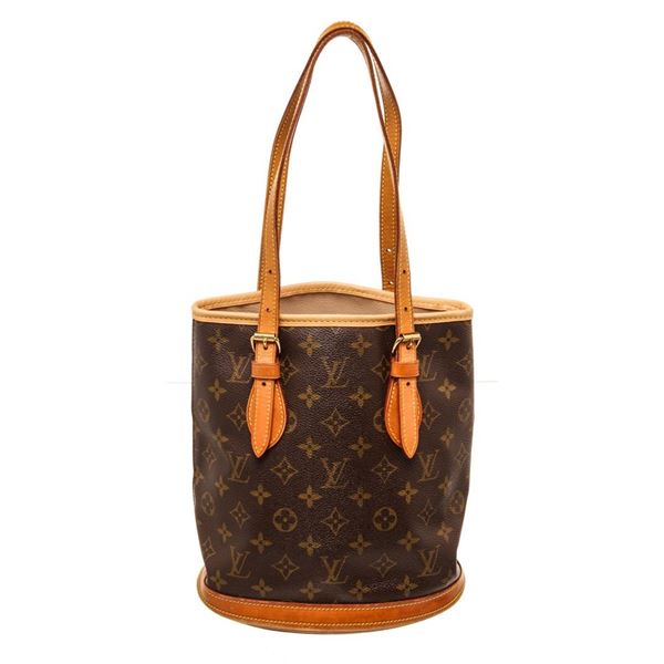 Louis Vuitton Brown Monogram Canvas Bucket PM Shoulder Bag
