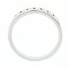 Image 7 : Classic 14k White Gold 0.50 ctw Channel Set 7 Round Diamond Wedding Band Ring