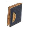 Image 3 : Christian Dior Blue Brown Denim Leather Compact Bifold Wallet