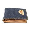 Image 5 : Christian Dior Blue Brown Denim Leather Compact Bifold Wallet