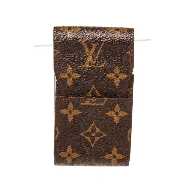 Louis Vuitton Brown Monogram Canvas Cigarette Case Clutch