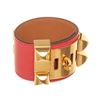 Image 2 : Hermes Gold Leather CDC Bracelet